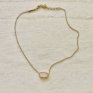 💎 Kendra Scott Elisa Necklace Iridescent Drusy